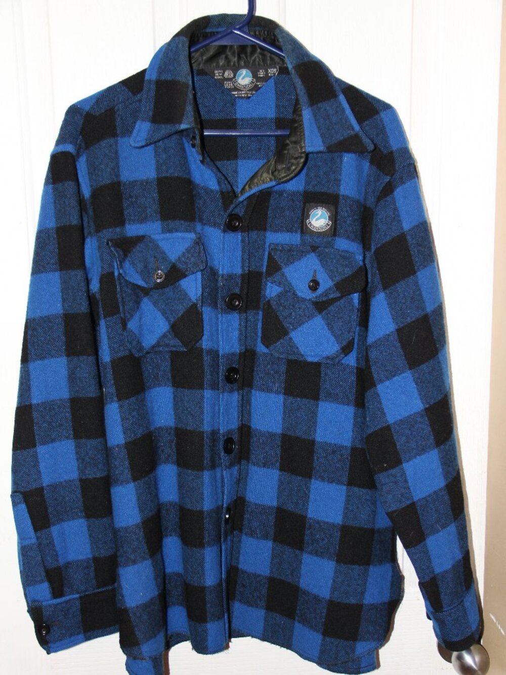 swanndri  blue flannel jacket